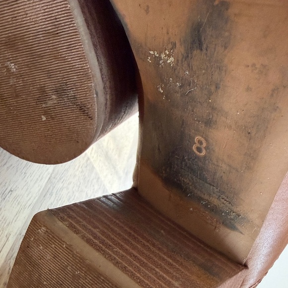 Madewell Women's Harper Cognac Leather Slip-On Mules - Picture 5 of 7